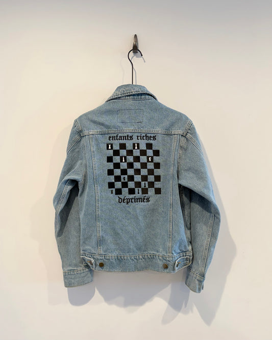 Enfants Riches Deprimes Chess Borad Demin Jacket