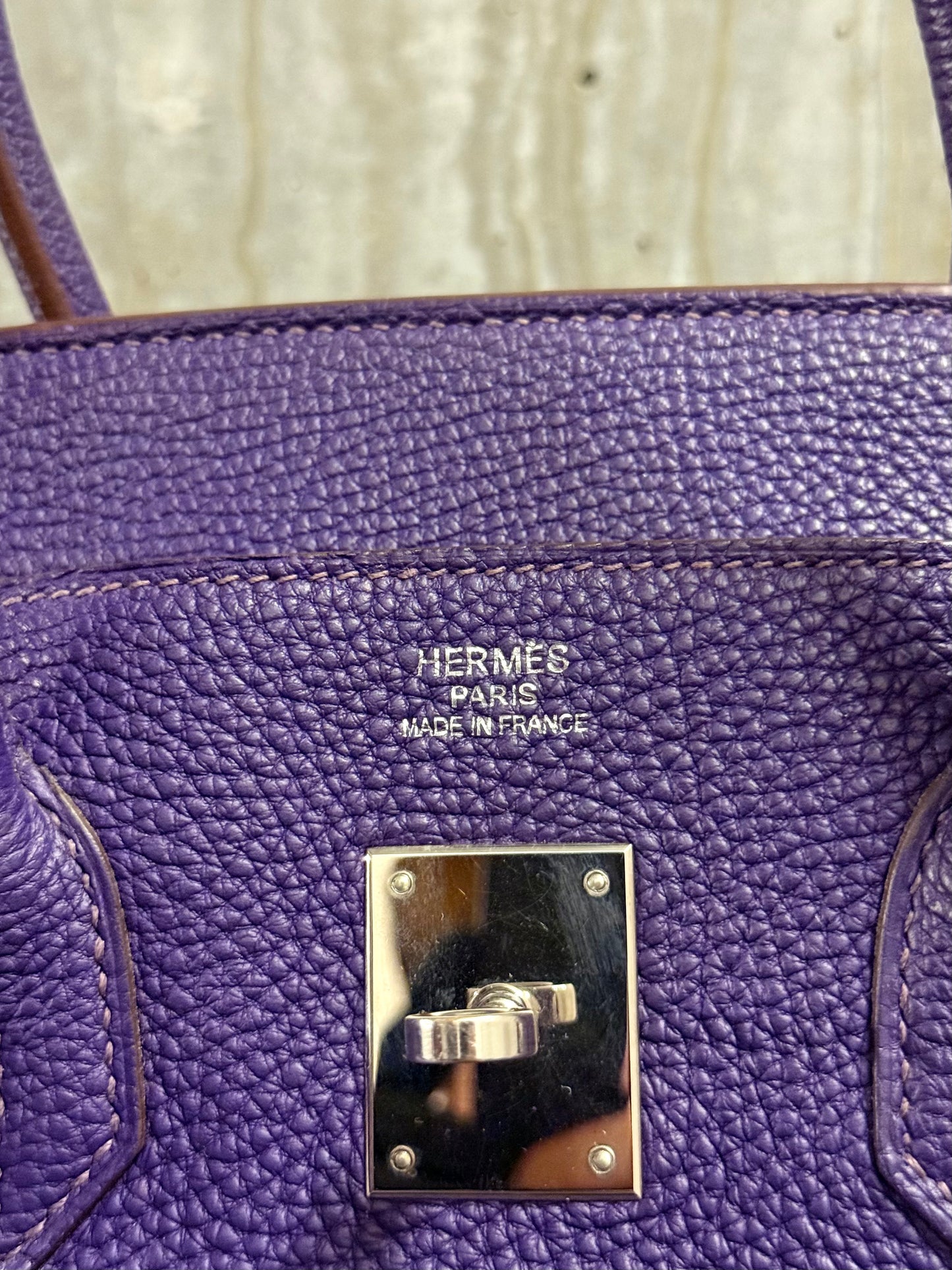Hermes Togo Birkin 35 Iris