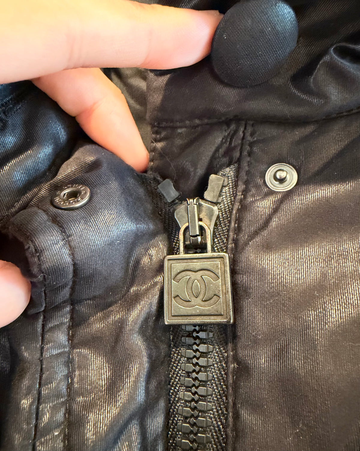 Chanel 08A Cropped Bomber Jacket