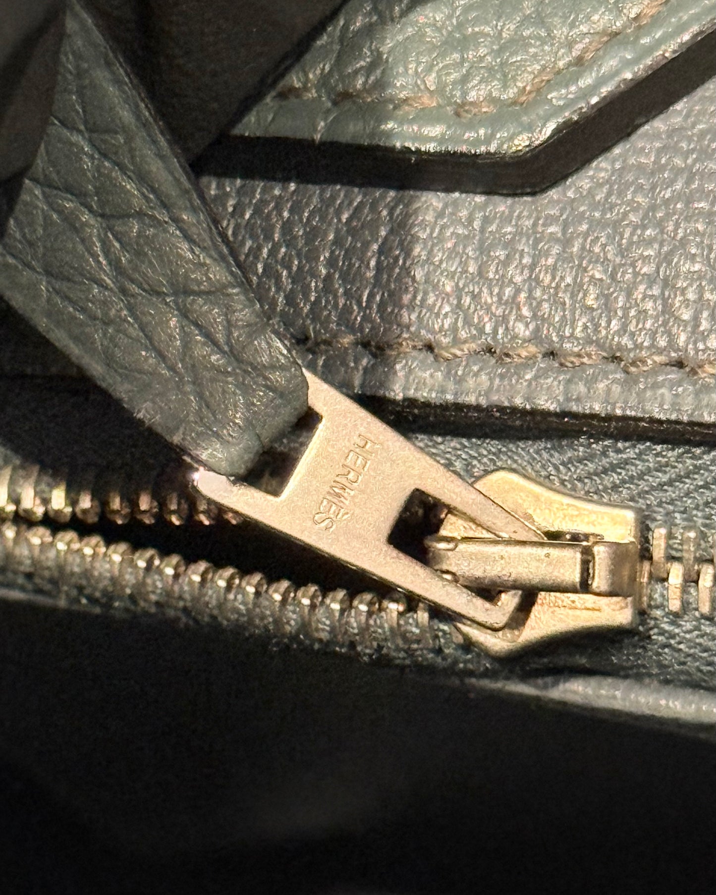 Hermes Togo Birkin 40 Bleu Orage
