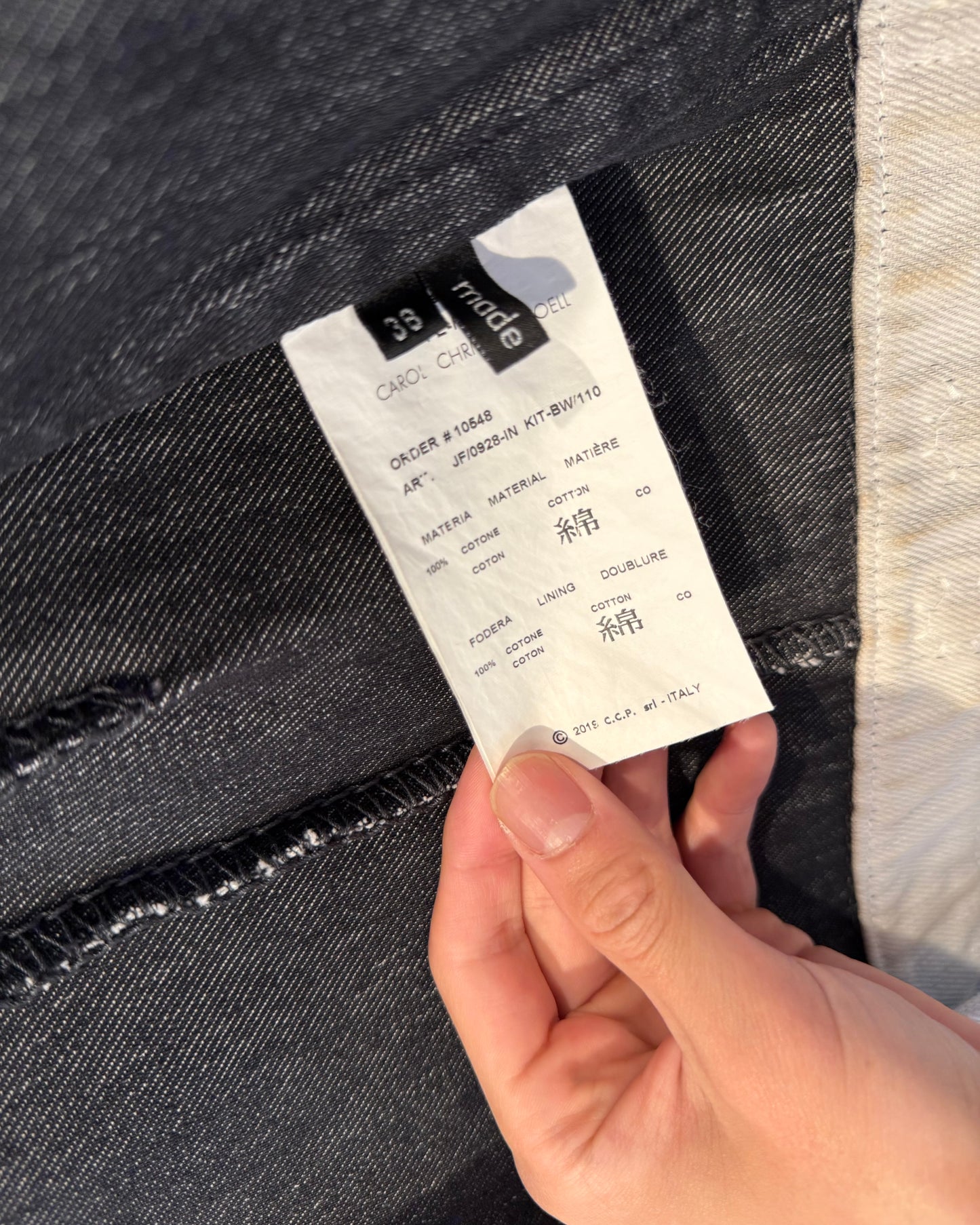Carol Christian Poell Denim Jacket