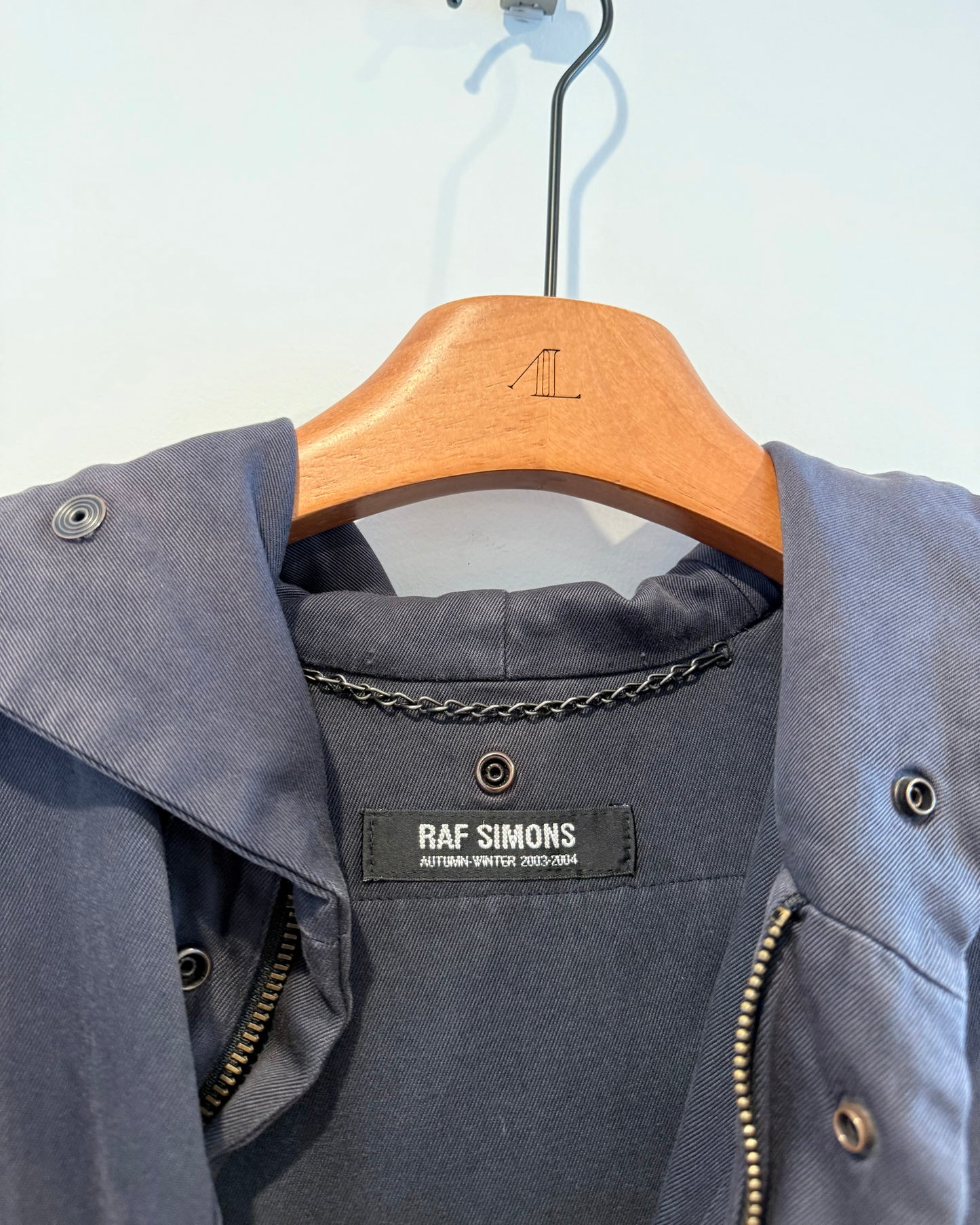 Raf Simons Aw2003 Closer New Order Colleges Parka