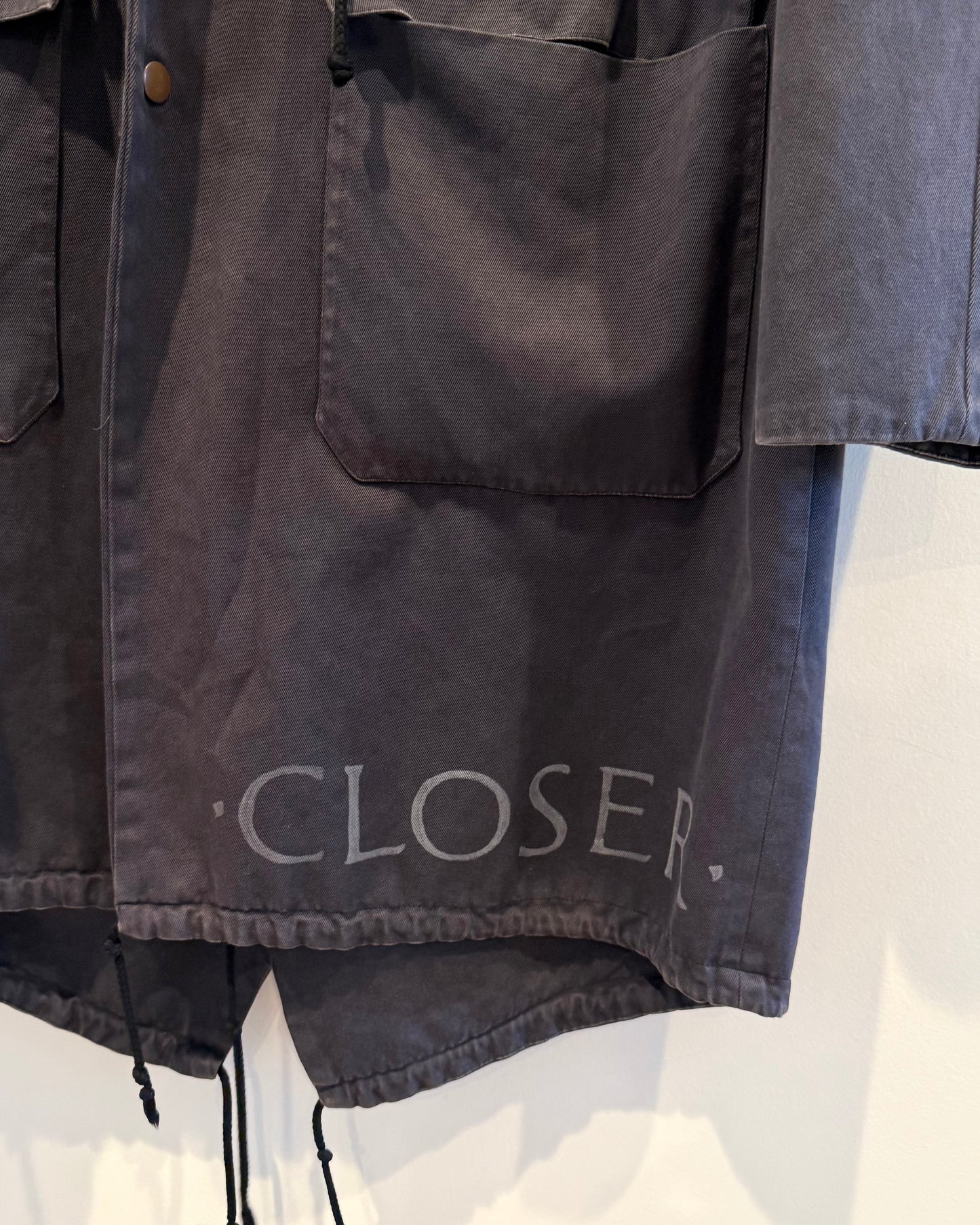 Raf Simons Aw2003 Closer New Order Colleges Parka