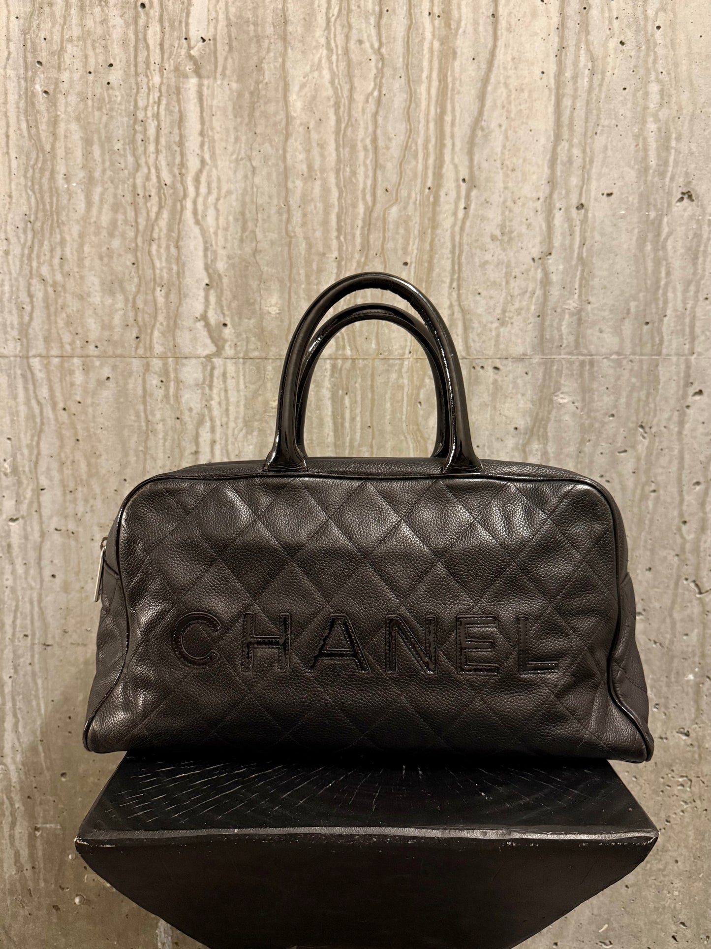 Chanel 2000 Vintage Logo Bowling Bag