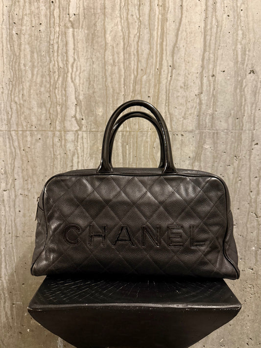 Chanel 2000 Vintage Logo Bowling Bag