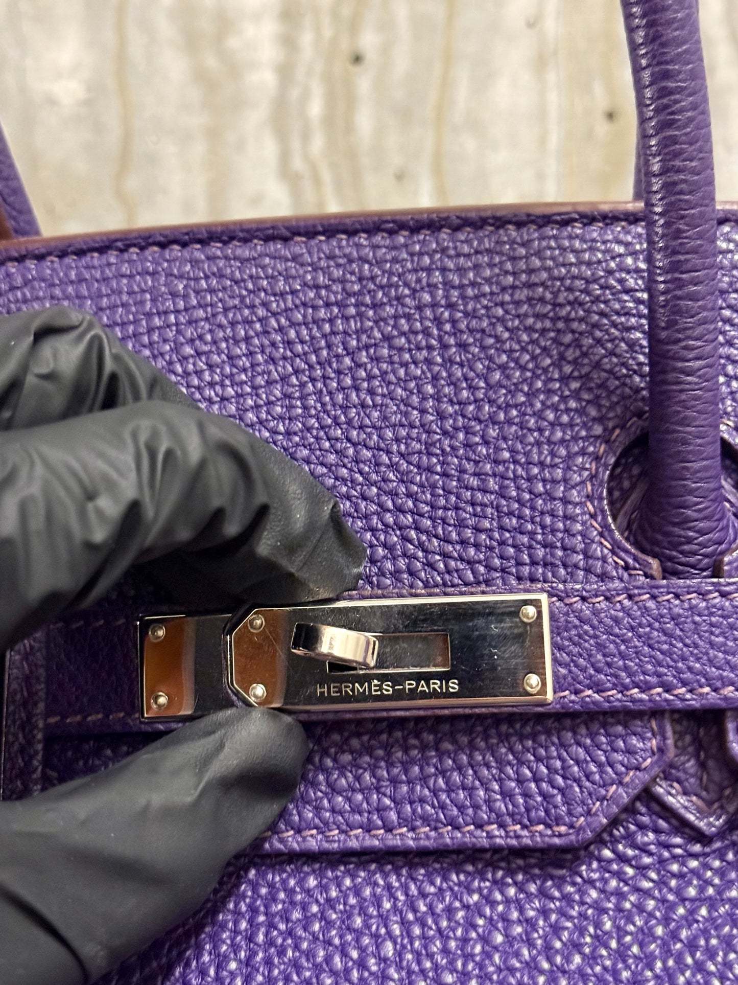 Hermes Togo Birkin 35 Iris