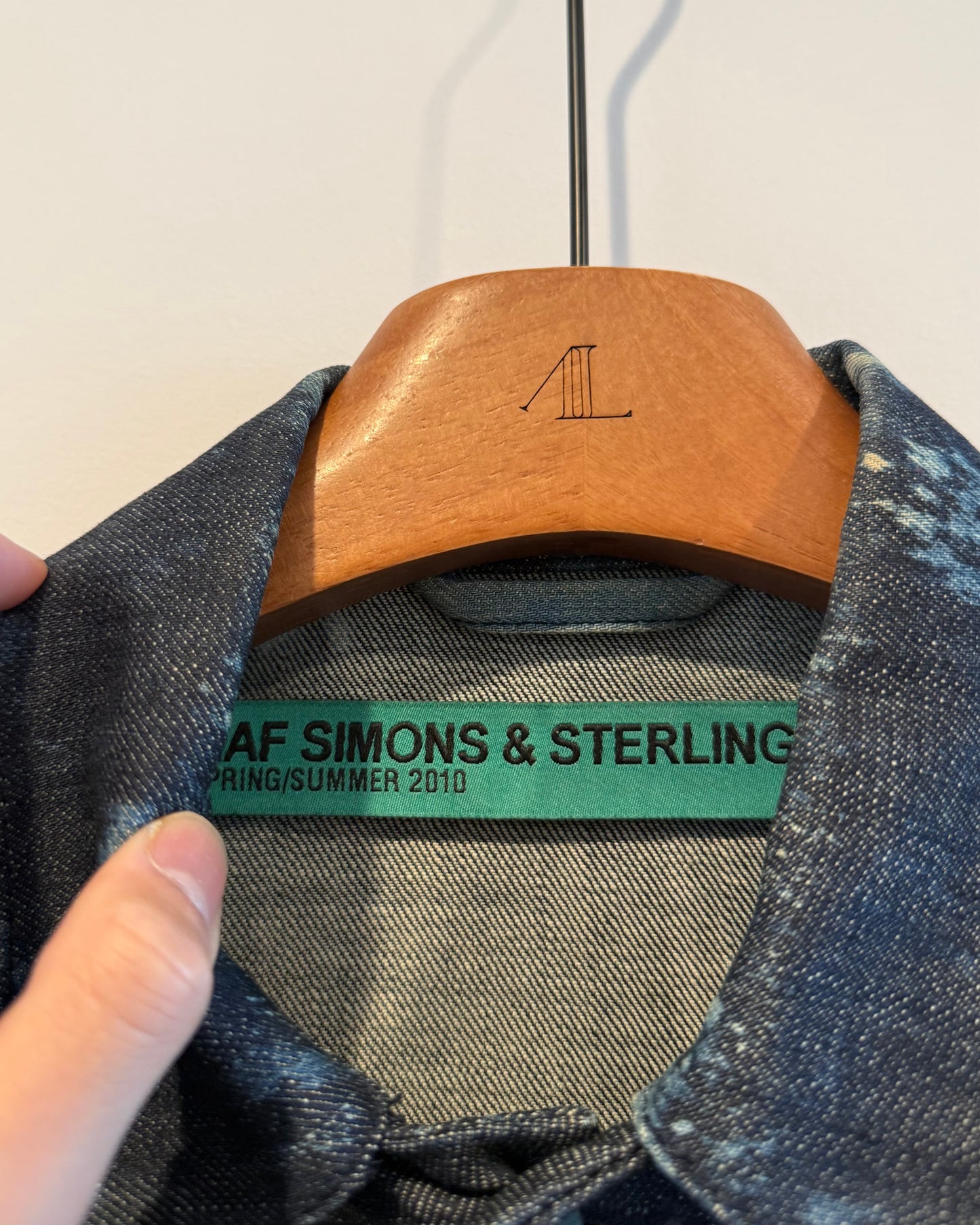 Raf Simons x Sterling Ruby Ss2010 Blue crystal Jacket