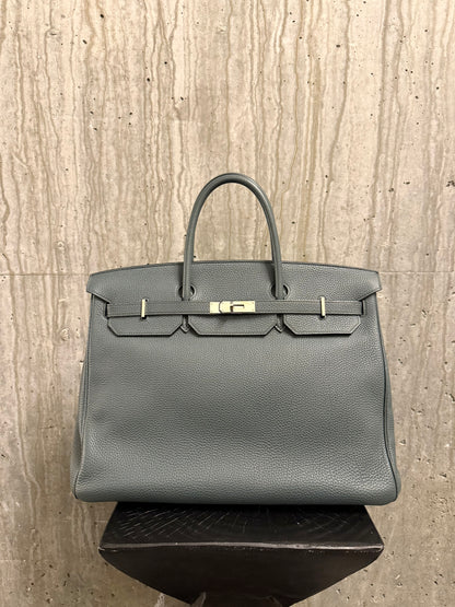 Hermes Togo Birkin 40 Bleu Orage