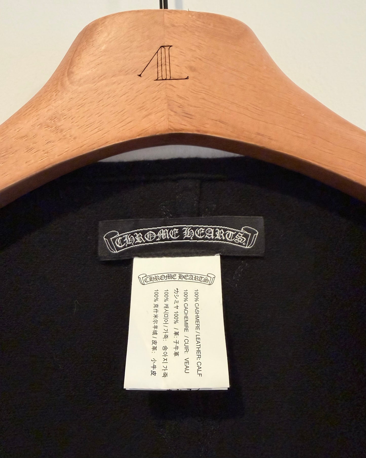 Chrome Hearts Cross Patches Wool Coat