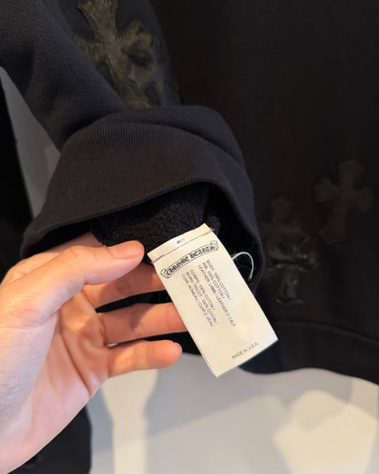 Chrome Hearts Multi Cross Patches Quarter Zip Sweatshirt