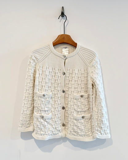 Chanel 05A Hoolow Knit Cardigan