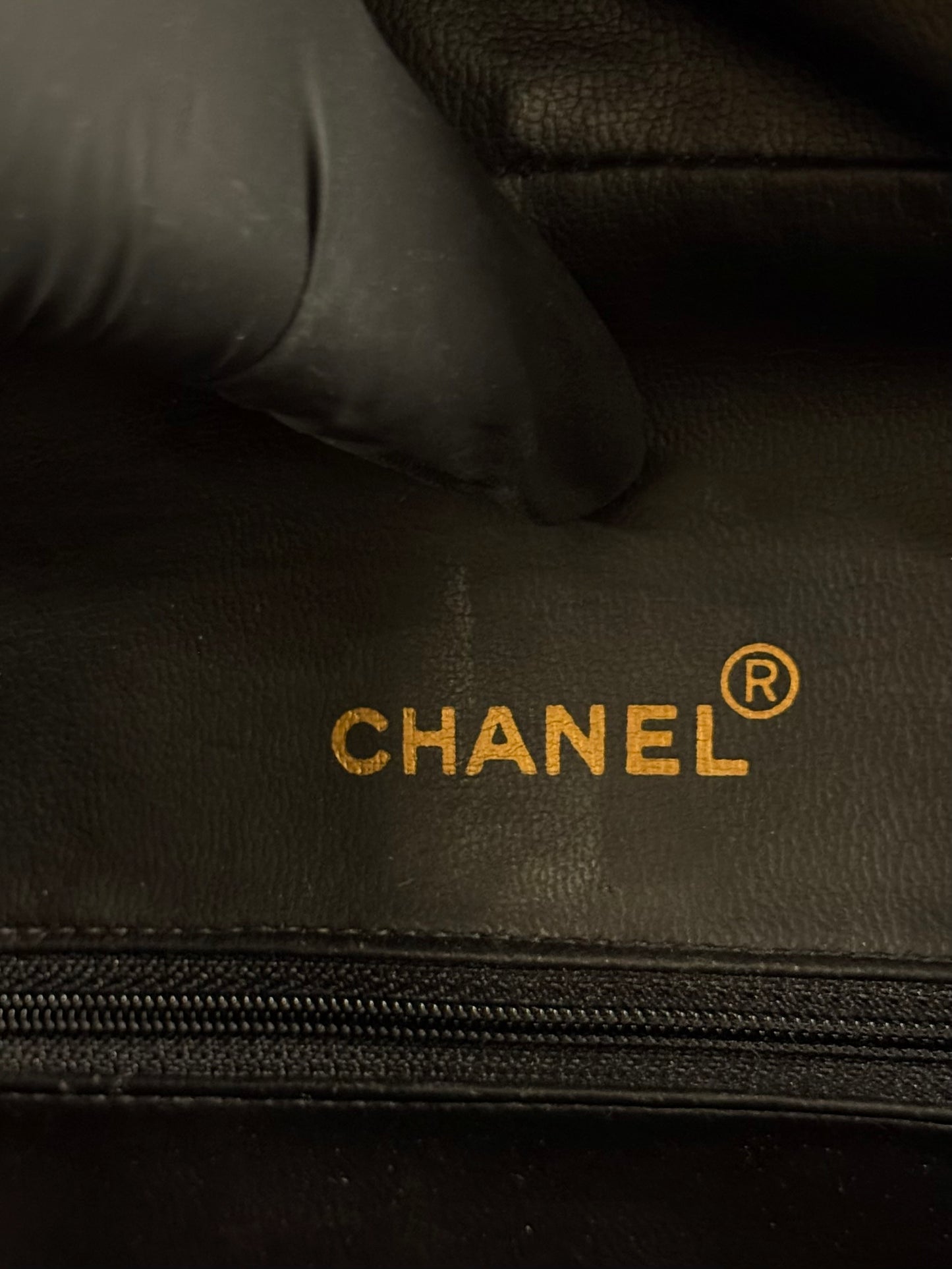 Chanel 1995 Vintage Logo Bowling Duffle Bag