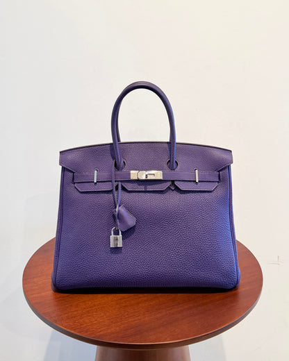 Hermes Togo Birkin 35 Iris