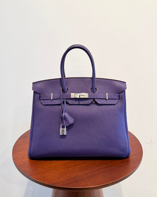 Hermes Togo Birkin 35 Iris