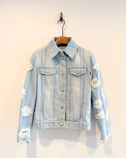 Chanel 18S Denim Camellia Jacket