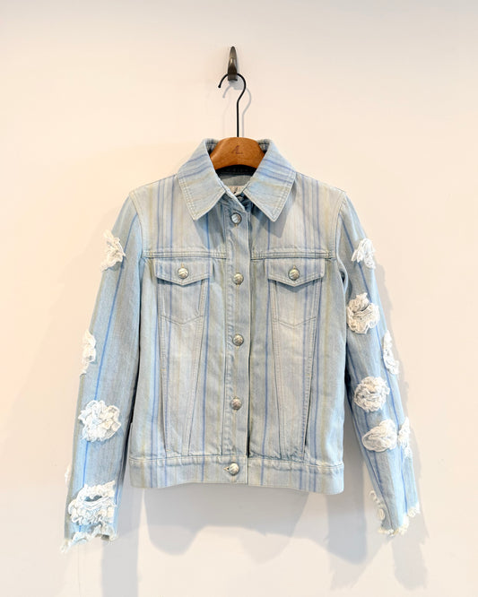 Chanel 18S Denim Camellia Jacket