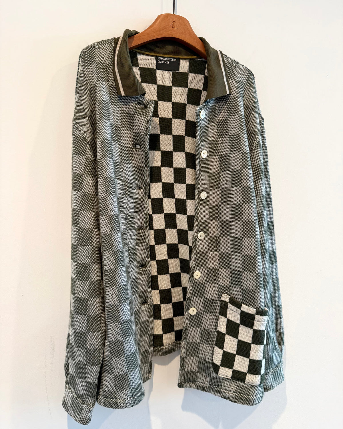 Enfants Riches Deprimes Checker Cardigan