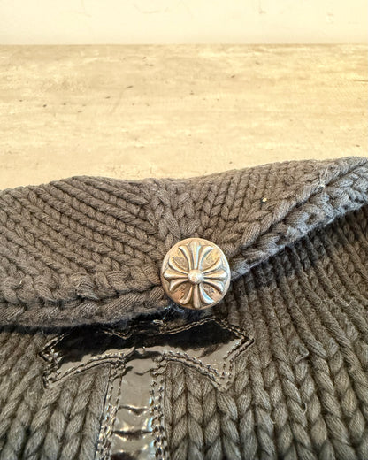 Chrome Hearts Glitter Cross Patch Beanie