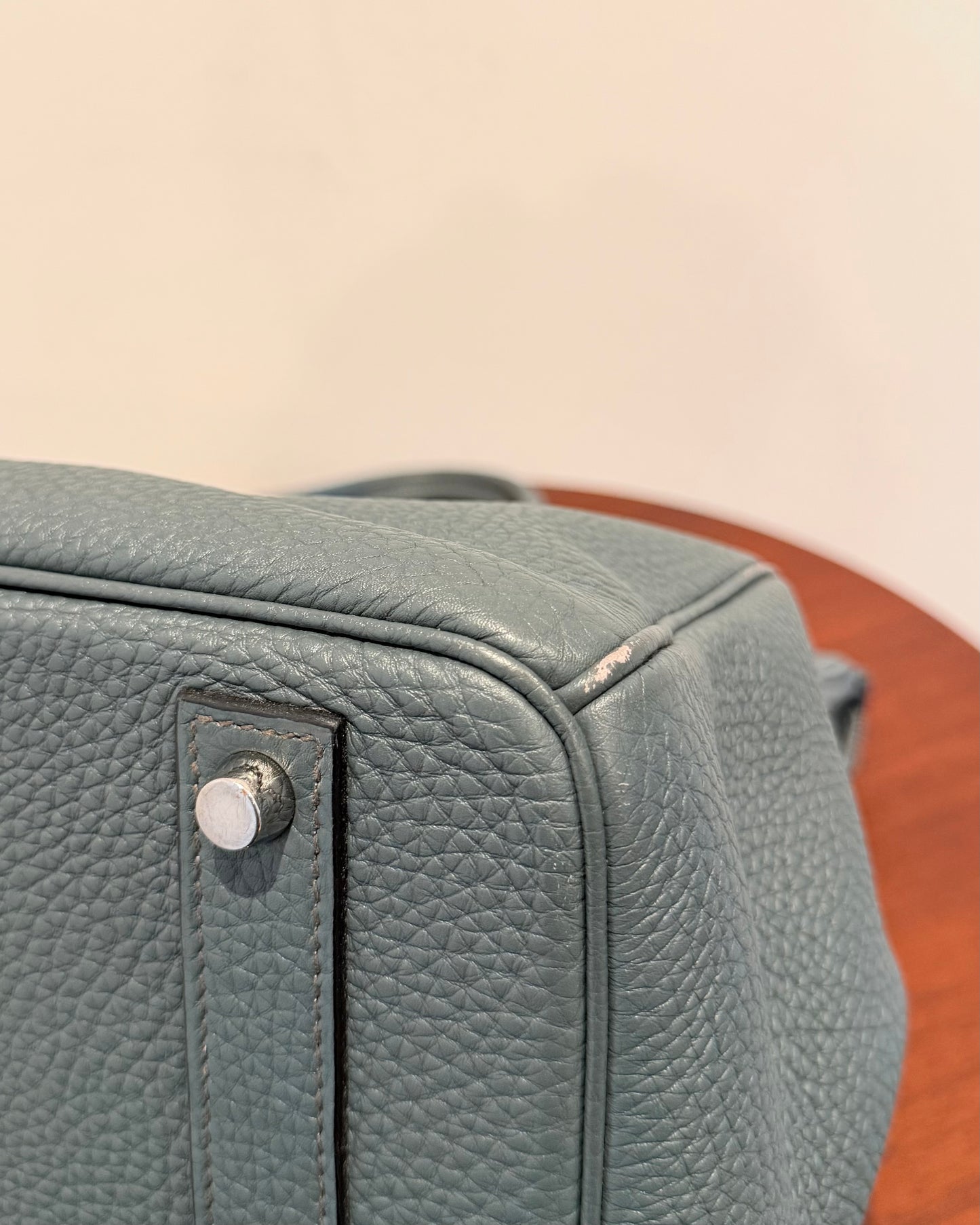 Hermes Togo Birkin 40 Bleu Orage