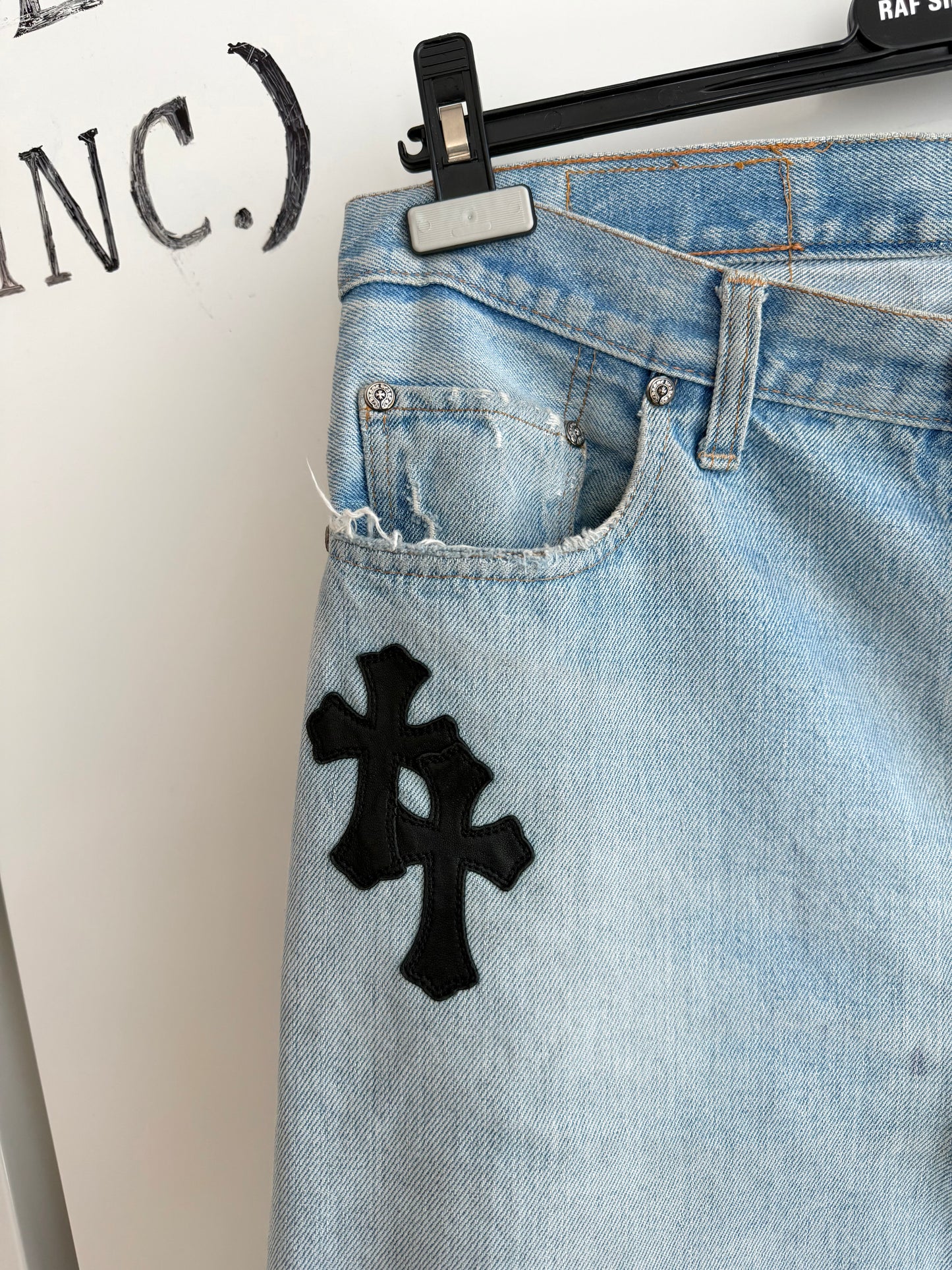 Chrome Hearts Levi’s 501 Cross Patches Jeans