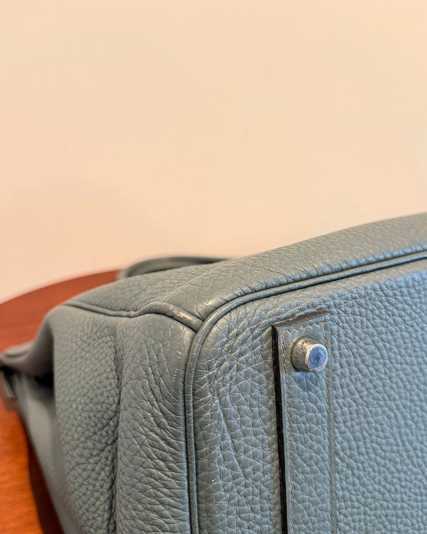 Hermes Togo Birkin 40 Bleu Orage