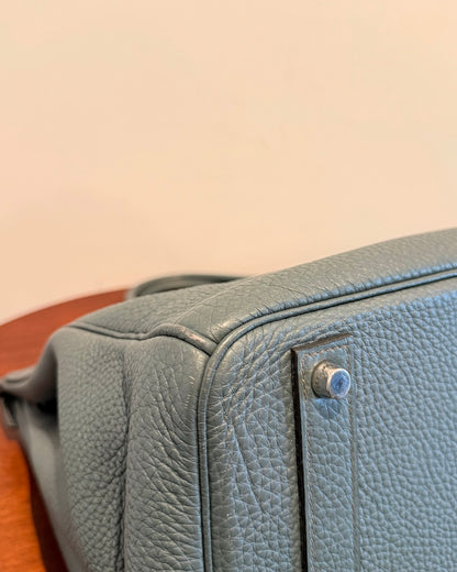 Hermes Togo Birkin 40 Bleu Orage