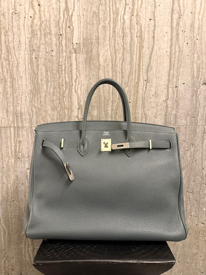 Hermes Togo Birkin 40 Bleu Orage