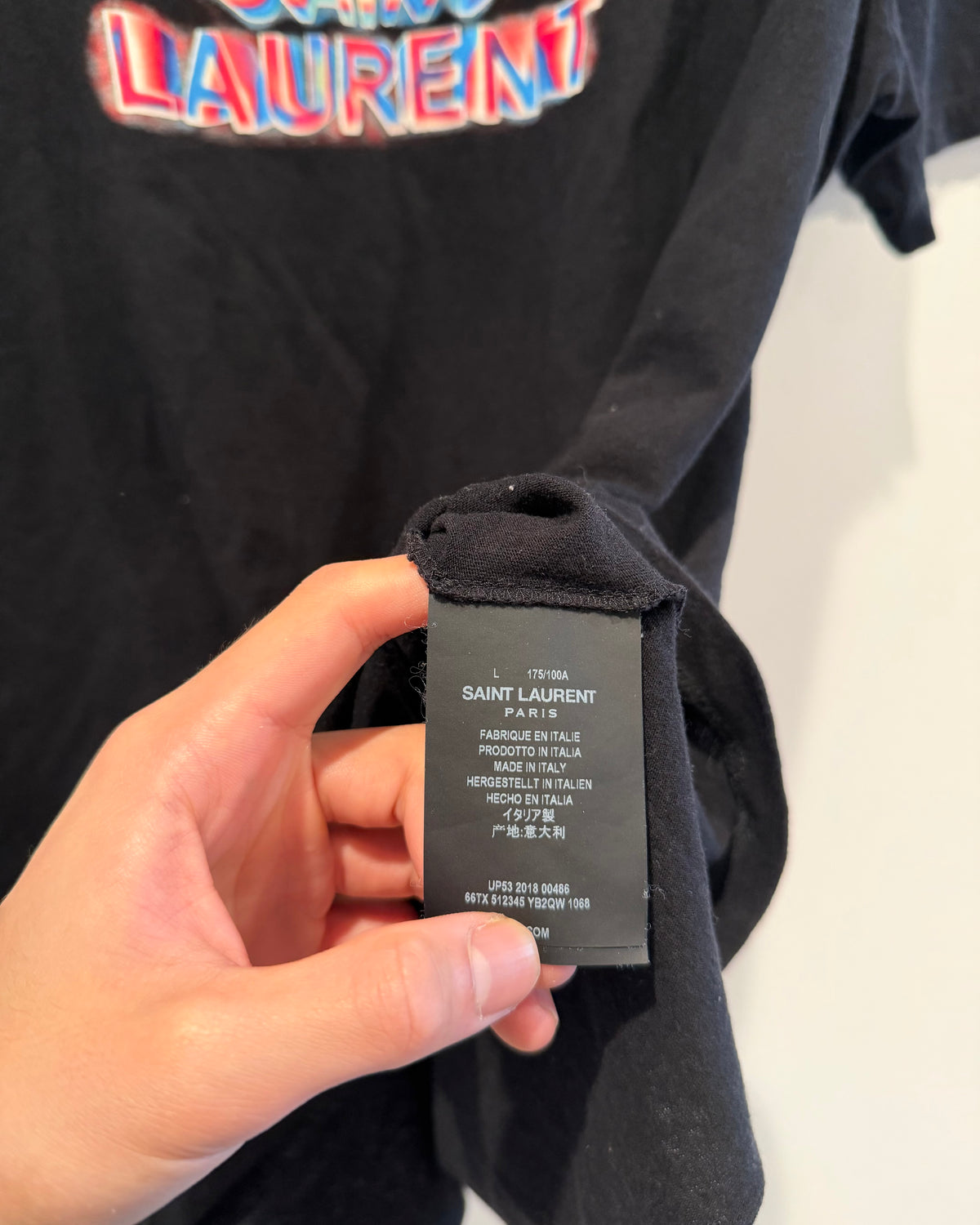 Saint Laurent 2018 Signature Logo T Shirts