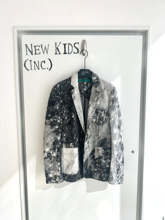 Raf Simons x Sterling Ruby Grey crystal Blazer Jacket