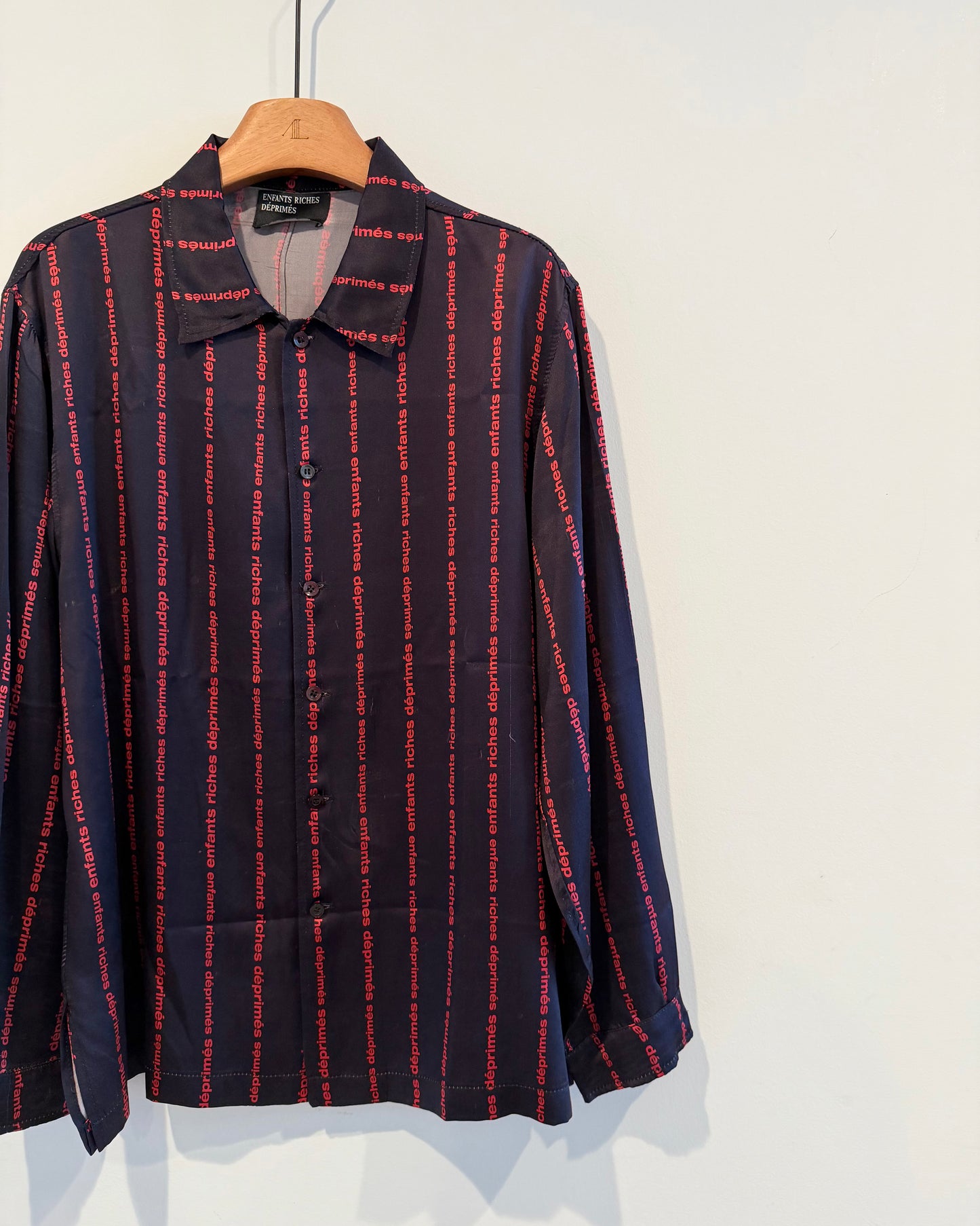 Enfants Riches Deprimes Striped Logo Button up Shirt