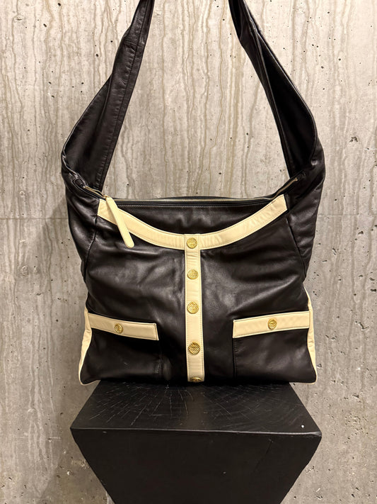 Chanel Jacket Girl Bag Black/White