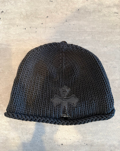 Chrome Hearts Glitter Cross Patch Beanie