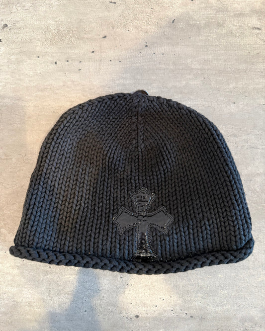 Chrome Hearts Glitter Cross Patch Beanie