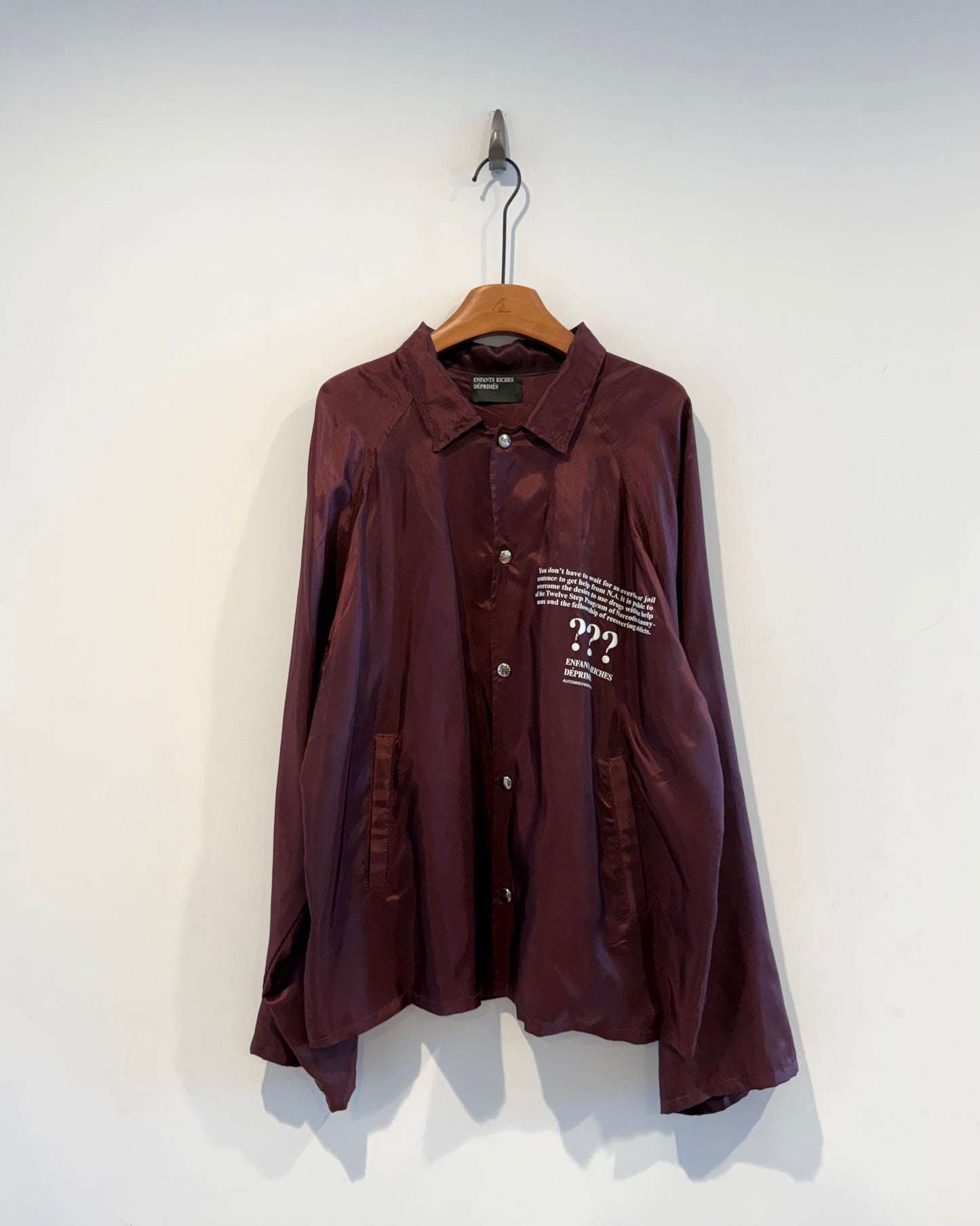 Enfants Riches Deprimes Narcotics Anonymous Jacket