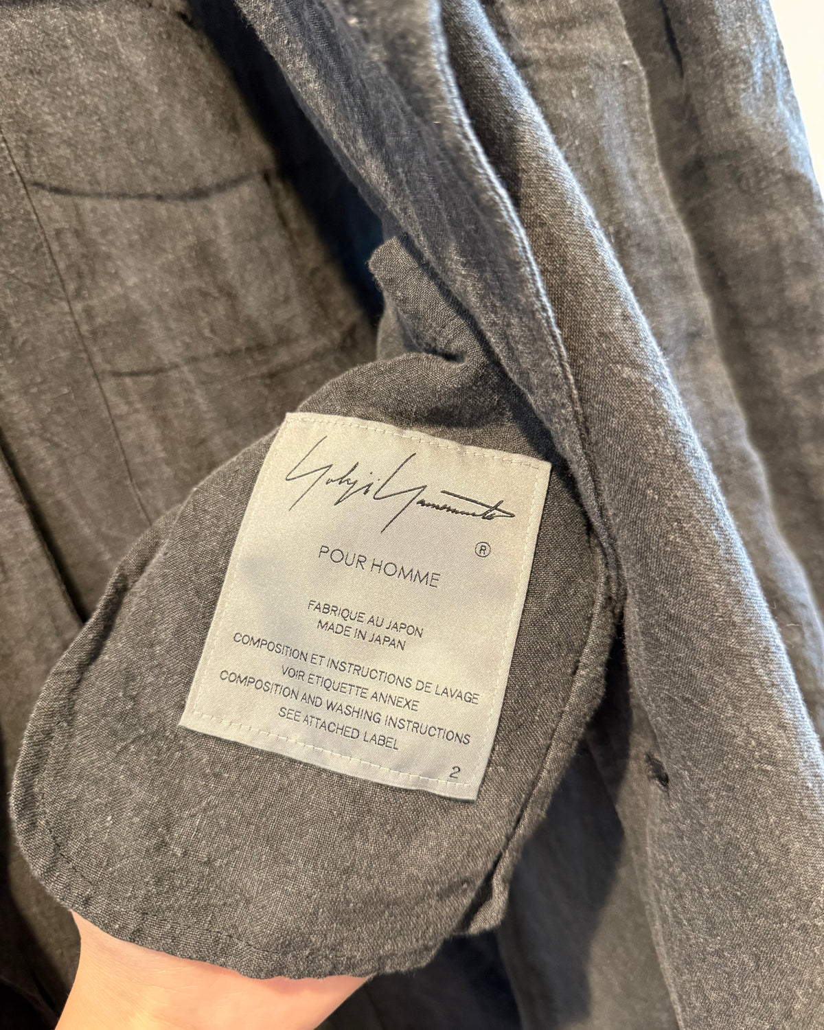 Yohji Yamamoto 20SS Eyes Coat