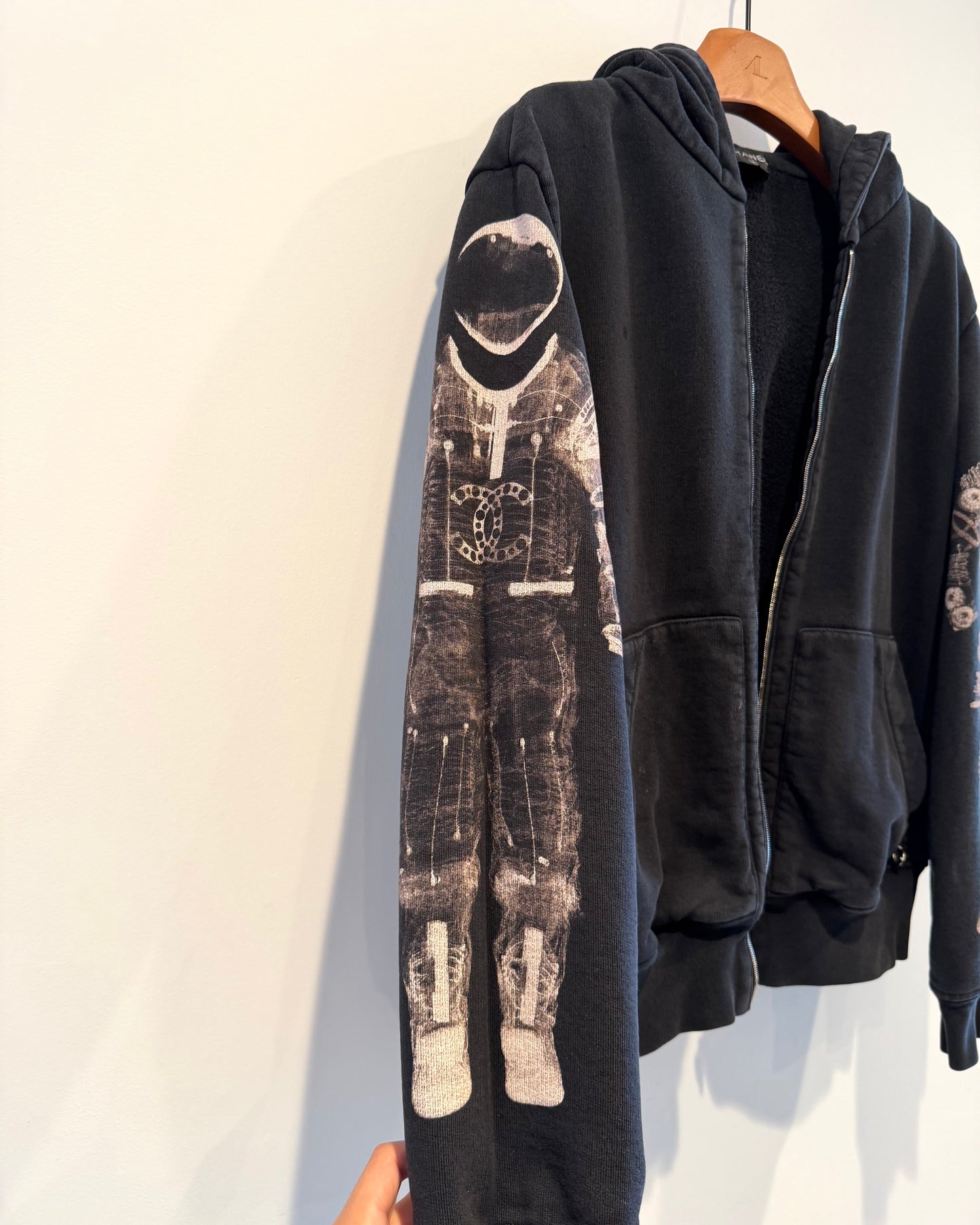 Chanel 17K Astronaut Zip Up Hoodie
