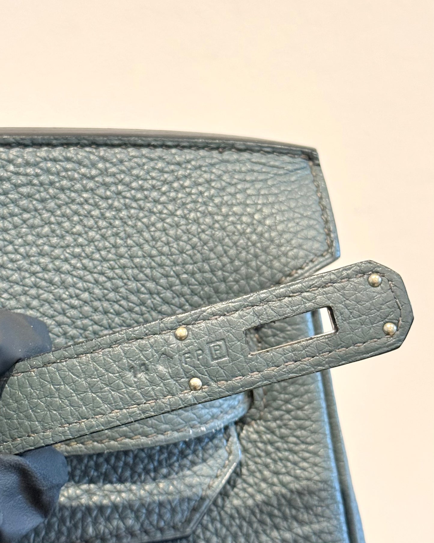 Hermes Togo Birkin 40 Bleu Orage