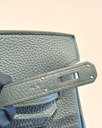Hermes Togo Birkin 40 Bleu Orage