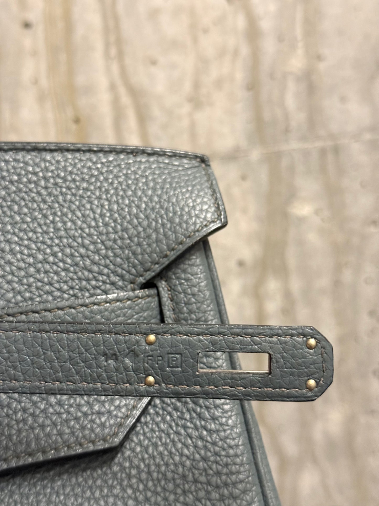 Hermes Togo Birkin 40 Bleu Orage