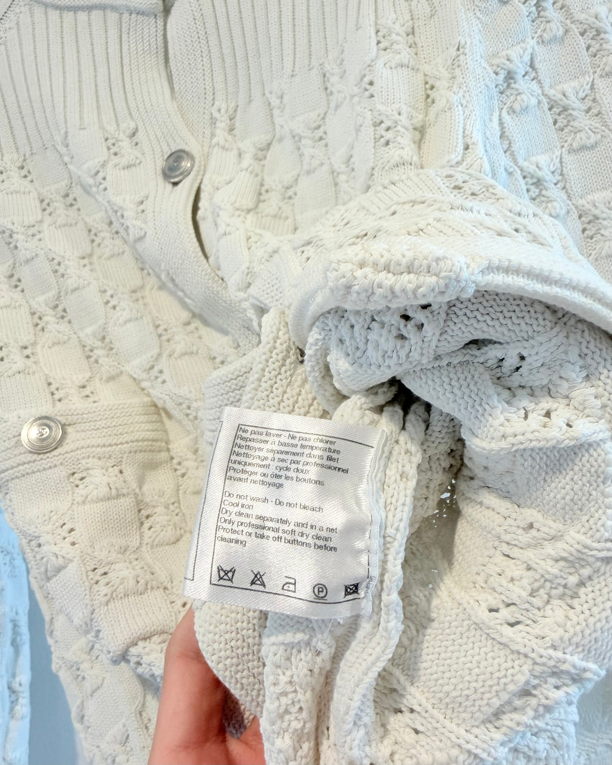 Chanel 05A Hoolow Knit Cardigan