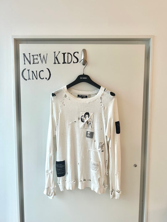 Raf Simons “Riot Riot Riot” Patched Crewneck